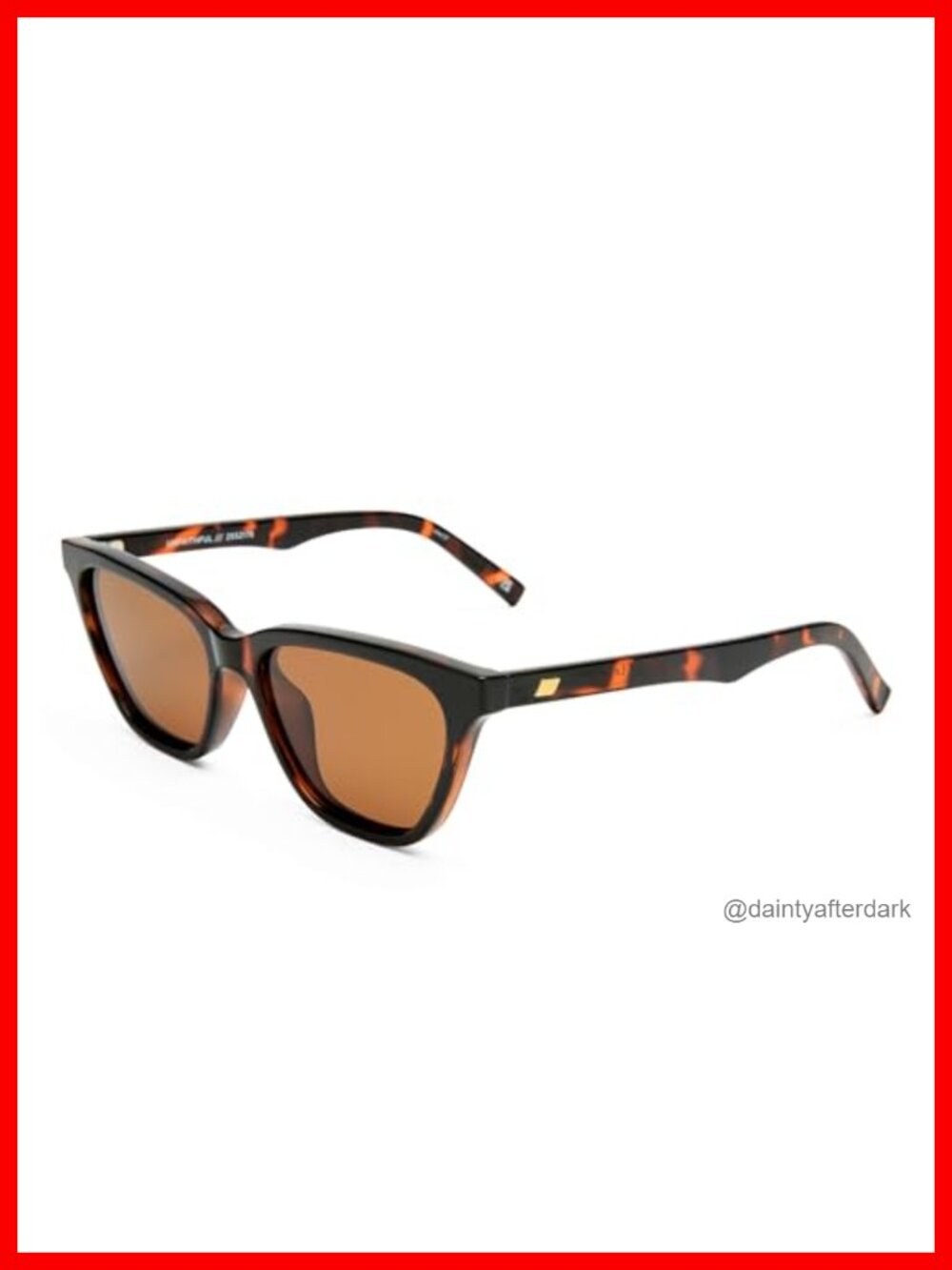 Le Specs Cat Eye Polarized Sunglasses Half Frame Polycarbonate Adult
